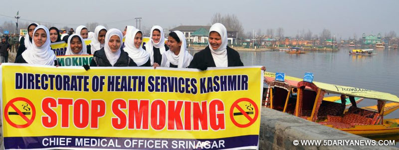 Anti-tobacco rally organized at Srinagar