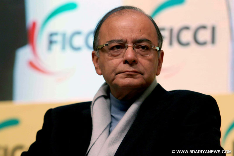 Union Finance Minister Arun Jaitley addressing the annual general meeting of the Federation of Indian Chambers of Commerce and Industry (FICCI) in New Delhi on Dec. 19, 2015.