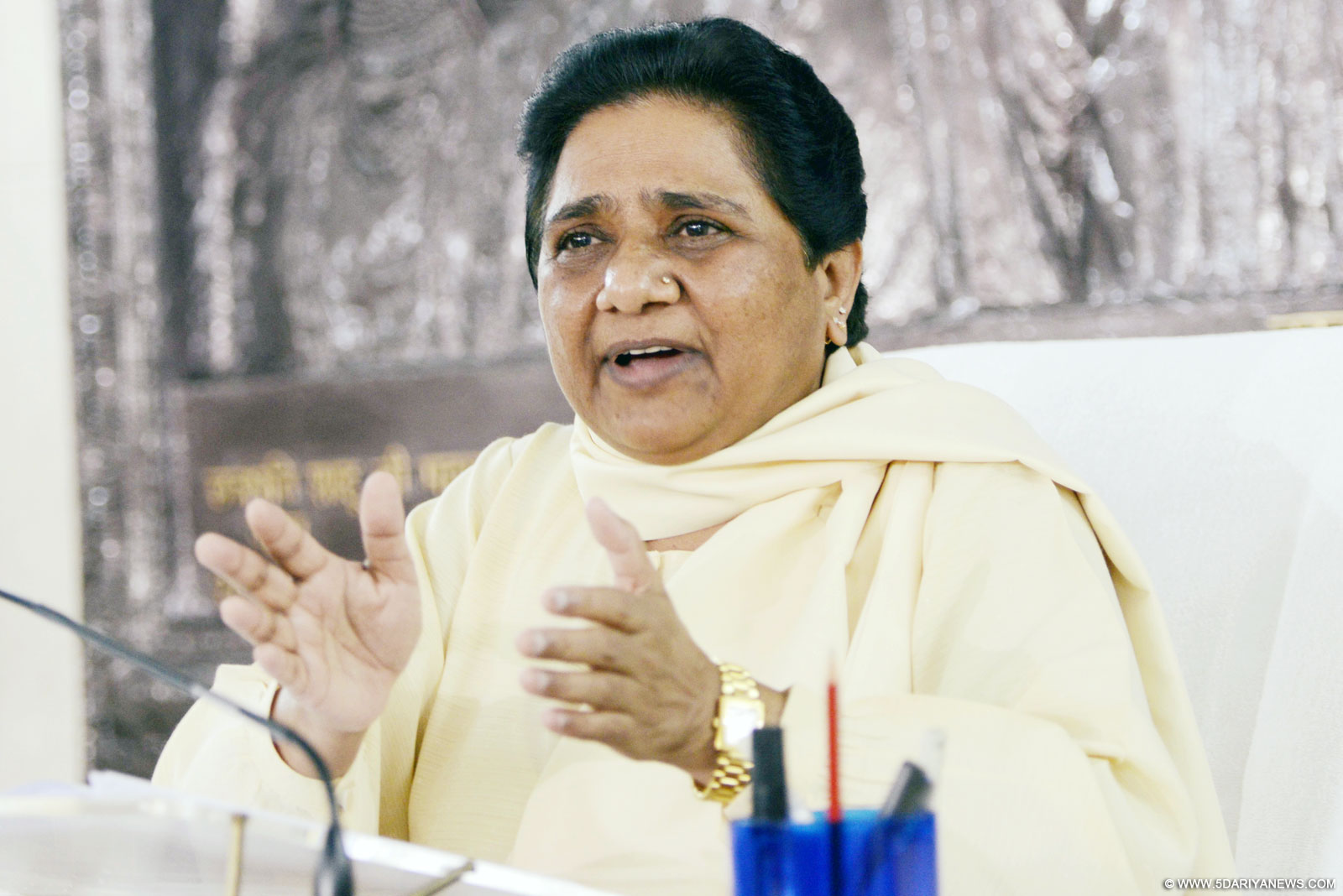 Mayawati slams UP government as stones collected for temple