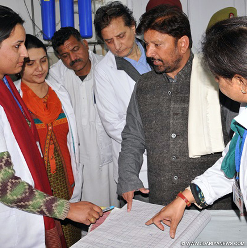 Lal Singh inspects Laboratory, blood bank at SMGS hospital