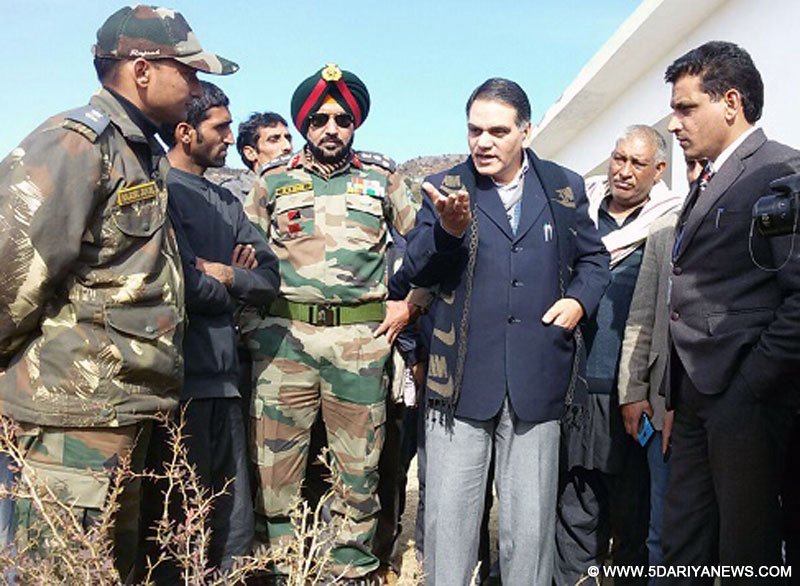 DDC visit villages on LoC ,Lays foundation stone of Multi Purpose Check Dam at Dharati