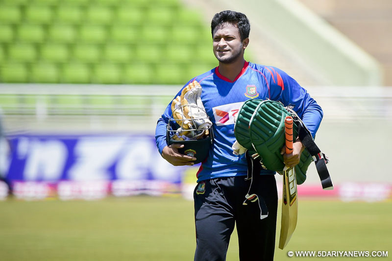 Shakib Al Hasan returns to training after time with family