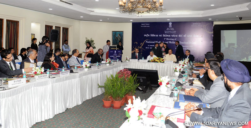 Dr. Mahesh Sharma chairing the “First Meeting of National Medical & Wellness Tourism Promotion Board”, in New Delhi 