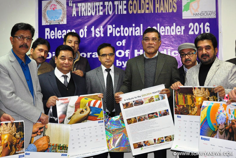 Shailendra Kumar releases calendar of Handicrafts department