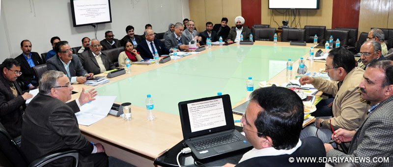 CS chairs steering committee meeting for implementation of AMRUT in JK