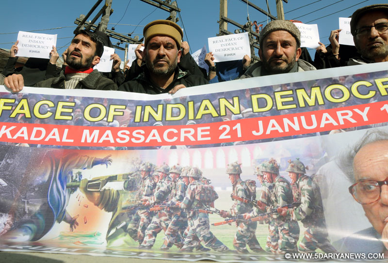 January 21, 1990:“52 innocent Kashmiri civilians killed over 250 injured”