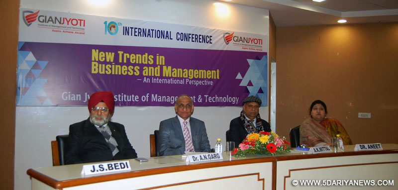 	Gian Jyoti Institute of Management and Technology organised 10th International conference on new trends in business and management