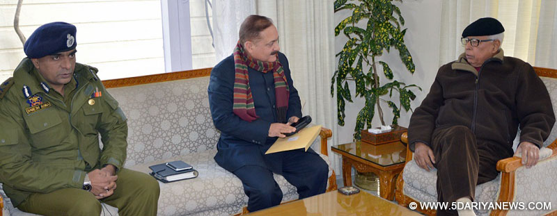 Divisional Commissioner and IGP Jammu call on Governor