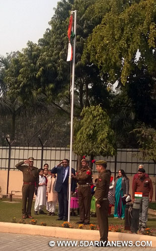 67th Republic Day:PR Resident Commissioner unfurls tricolor at JK House