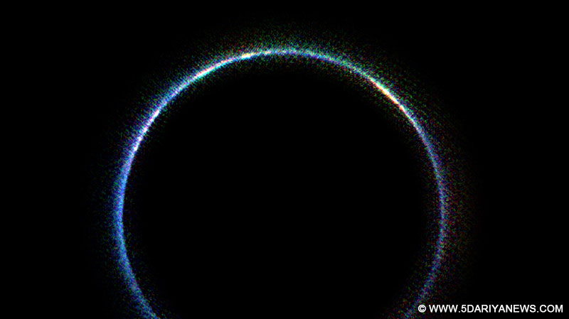 The US space agency NASA released a photo taken by its New Horizons spacecraft that shows Pluto