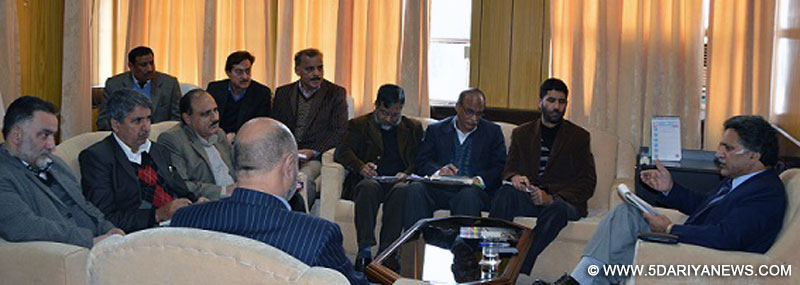 Ganai reviews functioning of Agriculture, Horticulture sectors