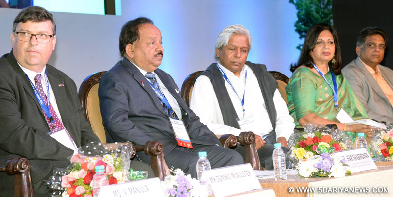 Union Minister for Science and Technology and Earth Sciences Dr Harsh Vardhan during the inauguration of the 16th edition of Bangalore India Bio 2016; in Bengaluru on Feb 9, 2016. 
