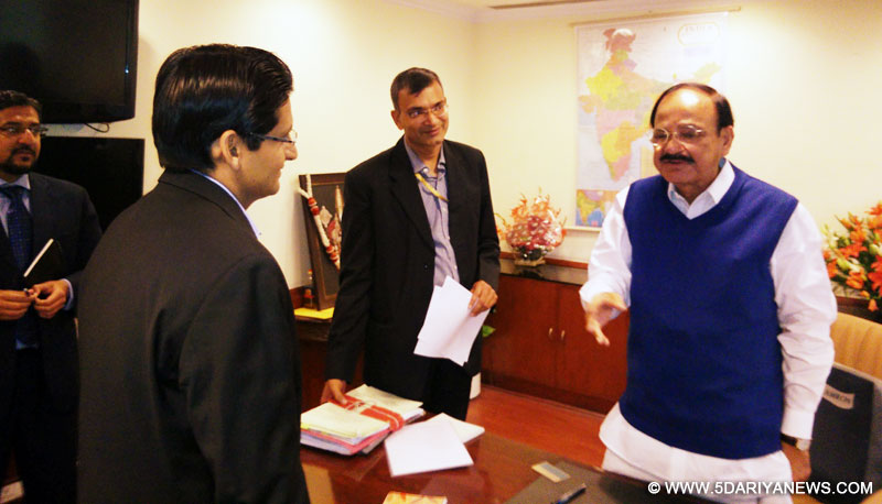 शहरी विकास मंत्री एम. वेंकैया नायडु से मिले सांसद दीपेंद्र हुड्डा