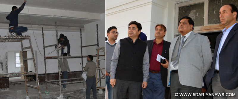 Vyas reviews status of ongoing works of convention centre