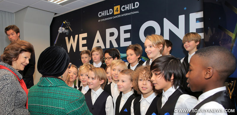 Jawaher Al Qasimi and Queen of Sweden launch Child4Child campaign to support children with cancer worldwide