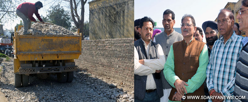 	Speaker visits Bhour Camp, kick-starts of construction of road