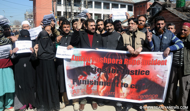 Protests staged to seek justice for Kunanposhpora rape victims
