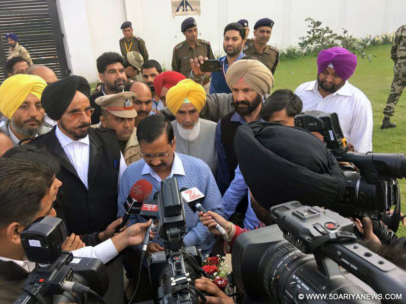 Arvind Kejriwal arrives in Punjab on five-day political visit