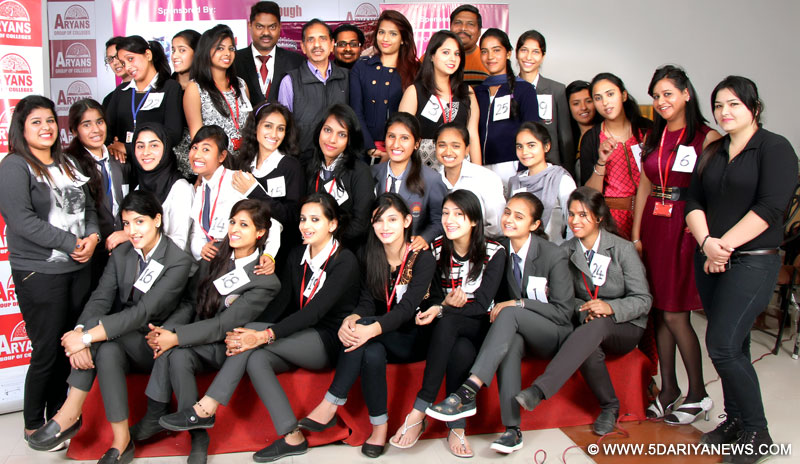 Girl’s students from Aryans Group appeared in auditions for Miss Chandigarh 2016