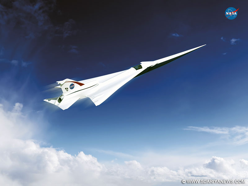 An artist’s concept of a possible Low Boom Flight Demonstration Quiet Supersonic Transport (QueSST) X-plane design. (Photo: Lockheed Martin)