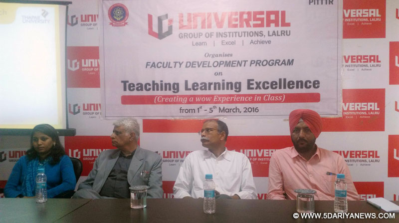 5 days faculty development program organised at Universal Group of Institutions