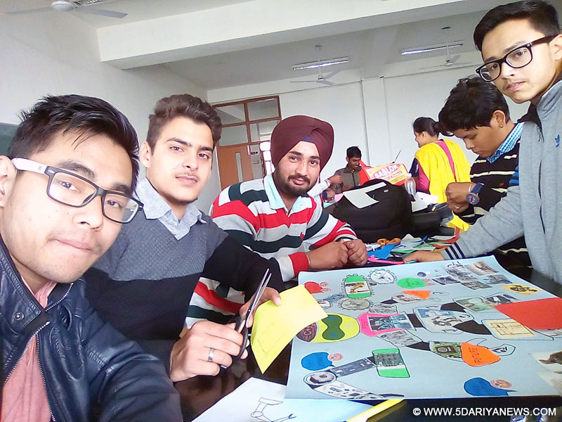 Technical collage making competition at Quest Group of Institutions