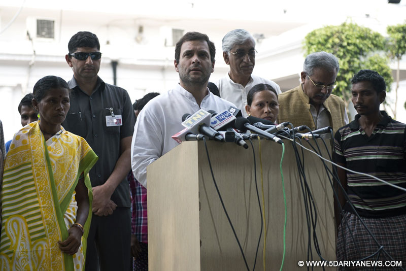 BJP government muzzling voice of poor: Rahul Gandhi