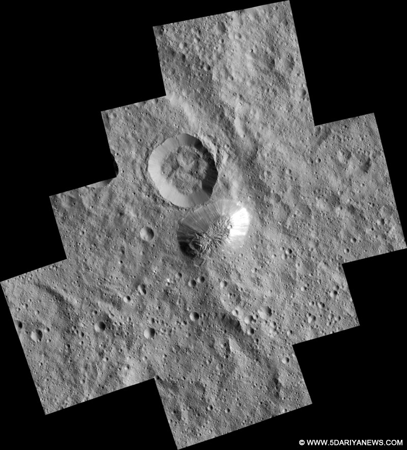 A mountain emerges on dwarf planet Ceres