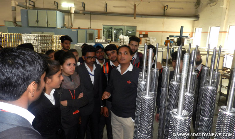 Aryans Organizes Industrial visits to Nahar, Sebiz Infotech and Verka