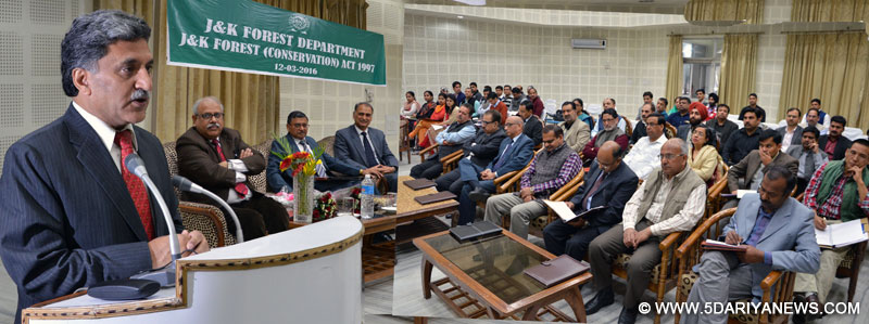 Khurshid Ganai for use of latest technology, innovation in forest protection