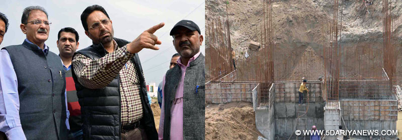 Speaker Kavinder Gupta inspects Barole bridge, Subway projects
