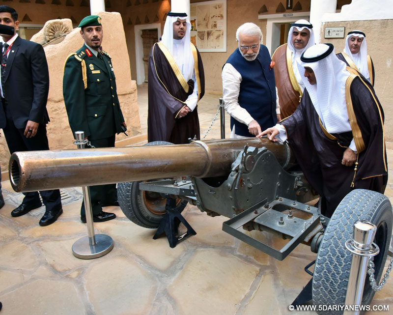 The Prime Minister, Shri Narendra Modi visiting the Masmak Fortress at Riyadh, in Saudi Arabia on April 02, 2016.