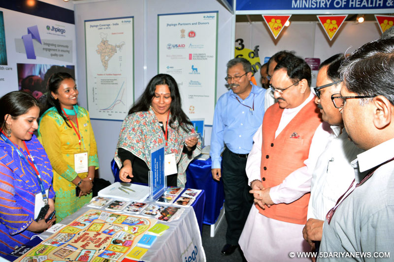 The Union Minister for Health & Family Welfare, Shri J.P. Nadda took a round of the Market Place at the National Summit on Family Planning, in New Delhi on April 05, 2016. 