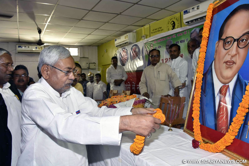 	BJP mocks constitution and celebrates Ambedkar: Nitish Kumar
