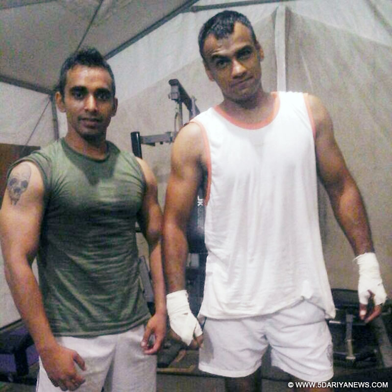 Major Amit Deswal (in white)