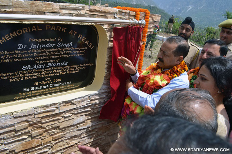 	Dr. Jatinder Singh inaugurates War Memorial at Reasi