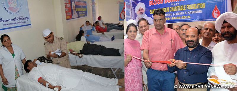 Bali Bhagat inaugurates blood donation camp organized by Sant Nirankari Mission