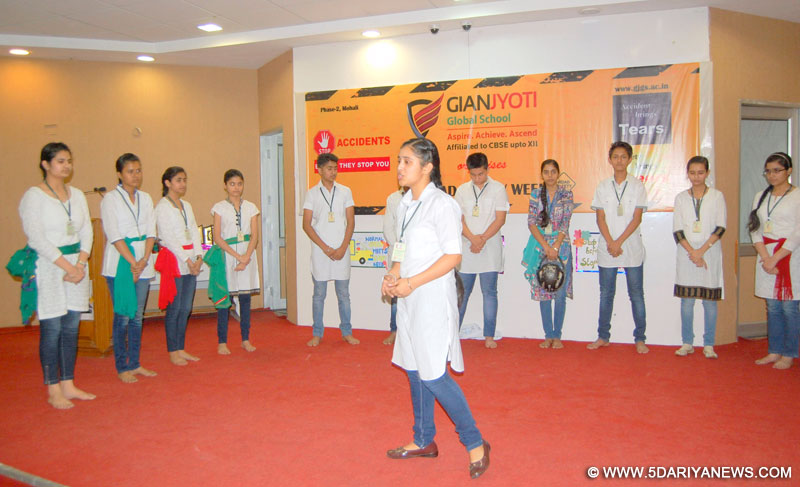 Road Safety Week organized at Gian Jyoti Global School