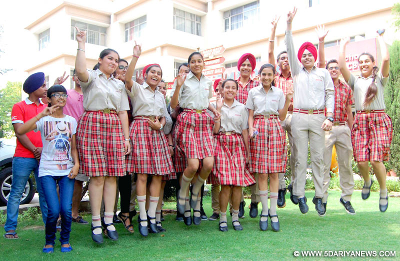 Result of 10th standard of Shemrock school is 100%, 13 students got 10 C.G.P.A.