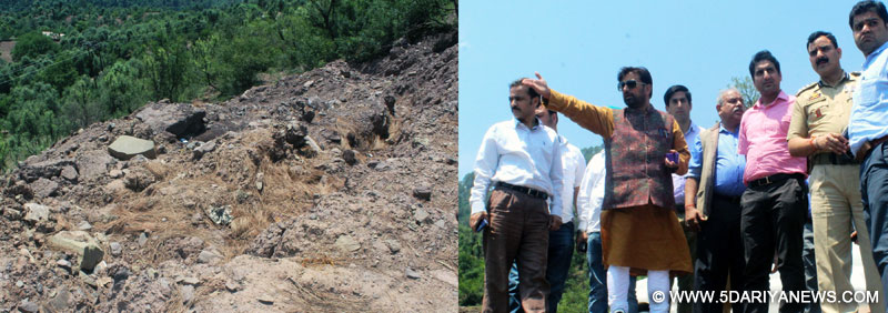 	Chaudhary Lal Singh inspects four laning construction works