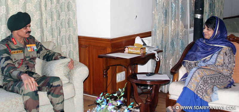 	Army Chief calls on Mehbooba Mufti