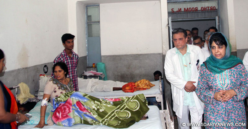 	Mehbooba Mufti conducts surprise check of GMC Hospital, other health institutions in Jammu