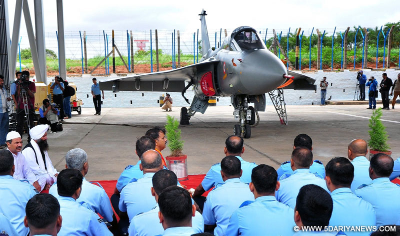 Light Combat Aircraft (LCA) "Tejas" inducted into no 45 Squadron of Indian Air Force