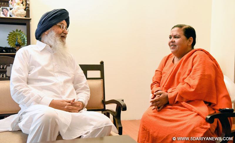CM Seeks Immediate Intervention Of Uma Bharti For Quick Resolution Of State’s Pending Irrigation Issues