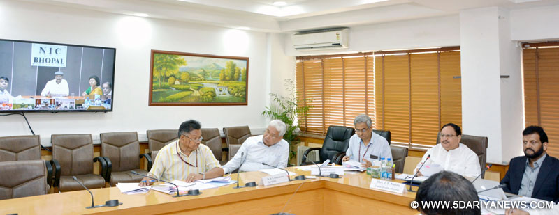 J P Nadda reviews preparedness of States to manage vector borne diseases, at the onset of monsoon 
