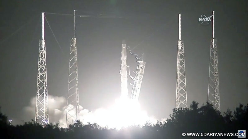 SpaceX’s Dragon cargo craft with almost 2,300 kgs of cargo was launched on a Falcon 9 rocket from Space Launch Complex 40 at Cape Canaveral Air Force Station in Florida on Monday.