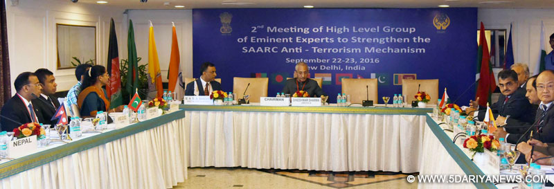 The Director, Intelligence Bureau, Shri Dineshwar Sharma chairing the 2nd meeting of Eminent Experts on SAARC Anti-Terrorism Mechanism, in New Delhi on September 22, 2016.