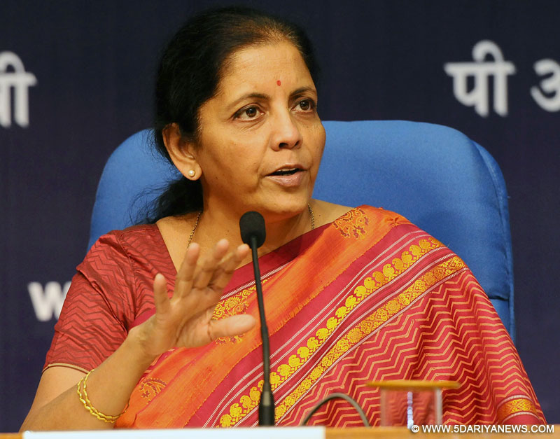 The Minister of State for Commerce & Industry (Independent Charge), Smt. Nirmala Sitharaman addressing a press conference, in New Delhi on October 14, 2016.