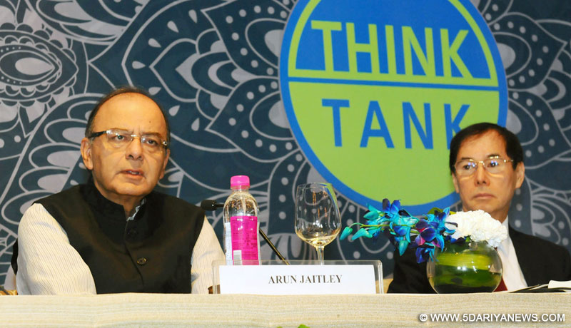 The Union Minister for Finance and Corporate Affairs, Shri Arun Jaitley delivering the keynote address at a two-day ‘Asian Think Tank Development Forum-2016’, on the theme “Promoting Sustainable Urbanization in Asia Pacific”, organised by the National Institute of Public Finance and Policy (NIPFP) in collaboration with ADB (Manila) and ICRIER, in New Delhi on October 27, 2016, 