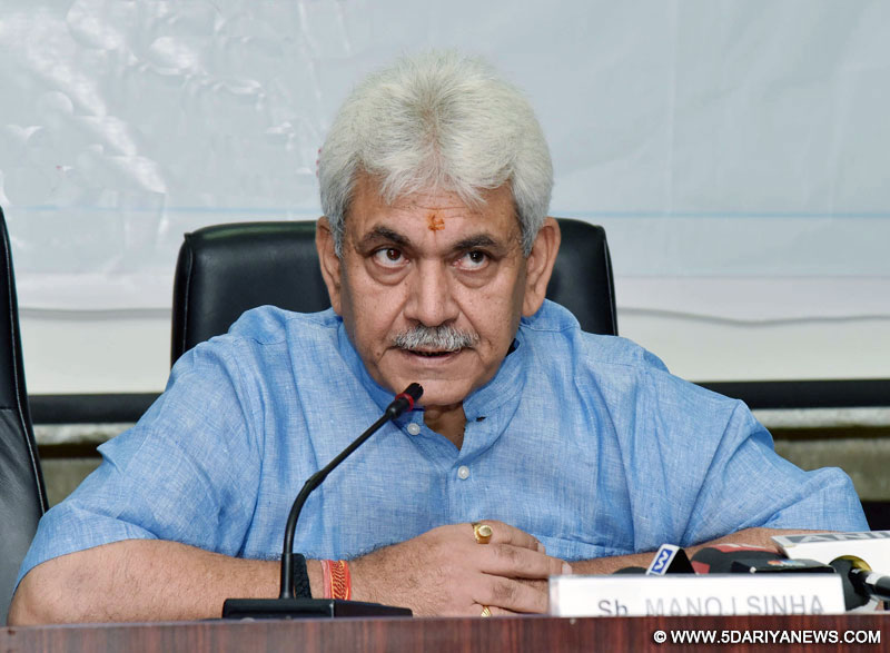 Manoj Sinha presiding over an exclusive International B2B Meet, organised by the Telecom Equipment & Services Export Council, in New Delhi on October 03, 2016.